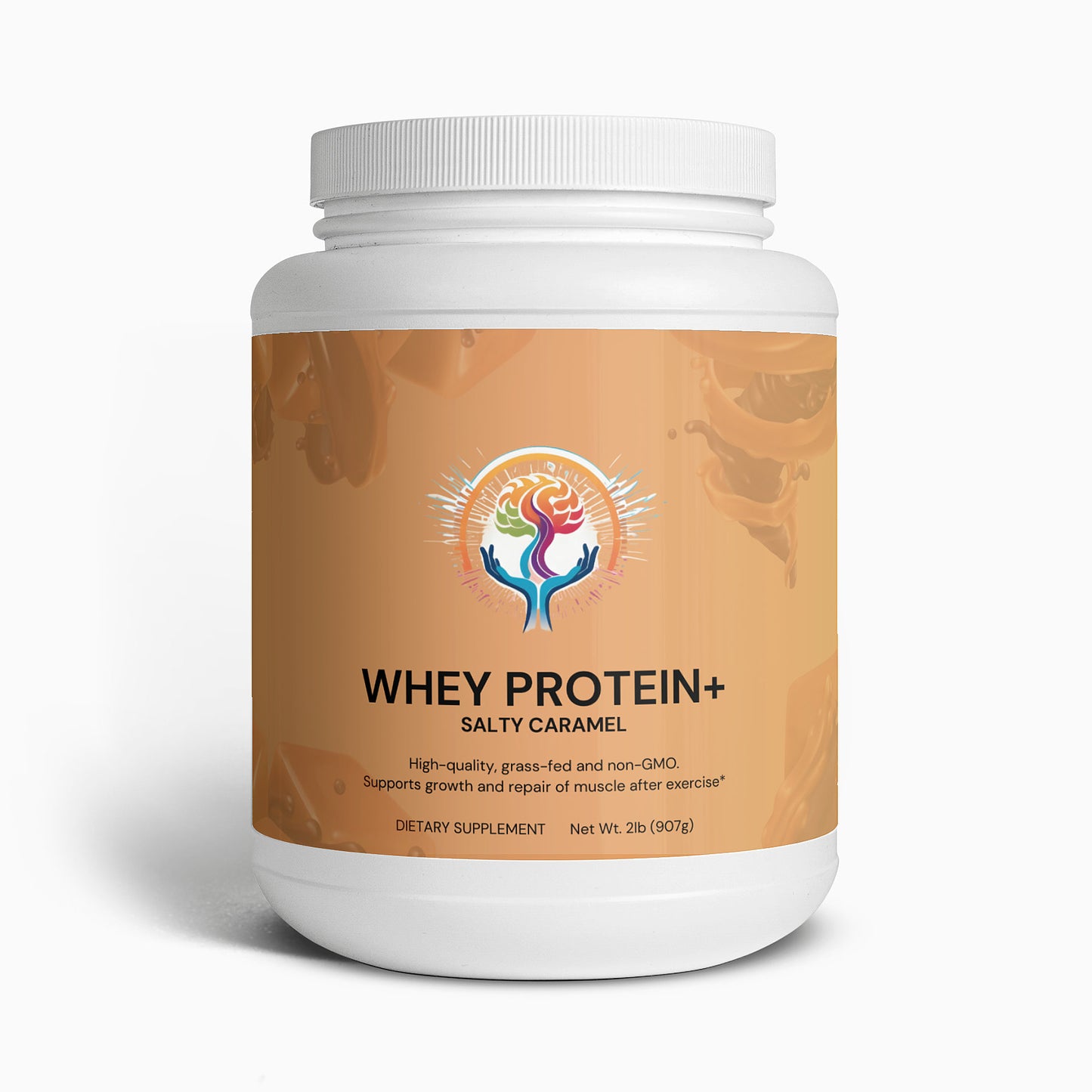 Whey Protein (Salty Caramel Flavor) Grass–Fed Non–GMO